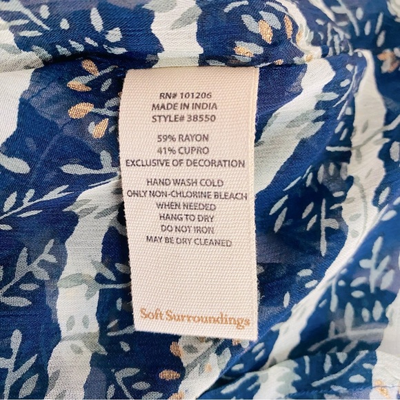 Soft Surroundings Midas Cardi Striped Kimono Topper Size PL/PXL - Picture 13 of 14